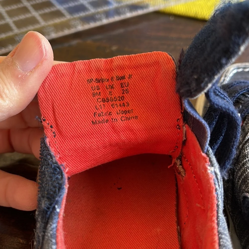 Sperry Blue Slip ons - Toddler 9